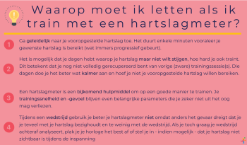 Trainen met een hartslagmeter: waarop moet ik letten?